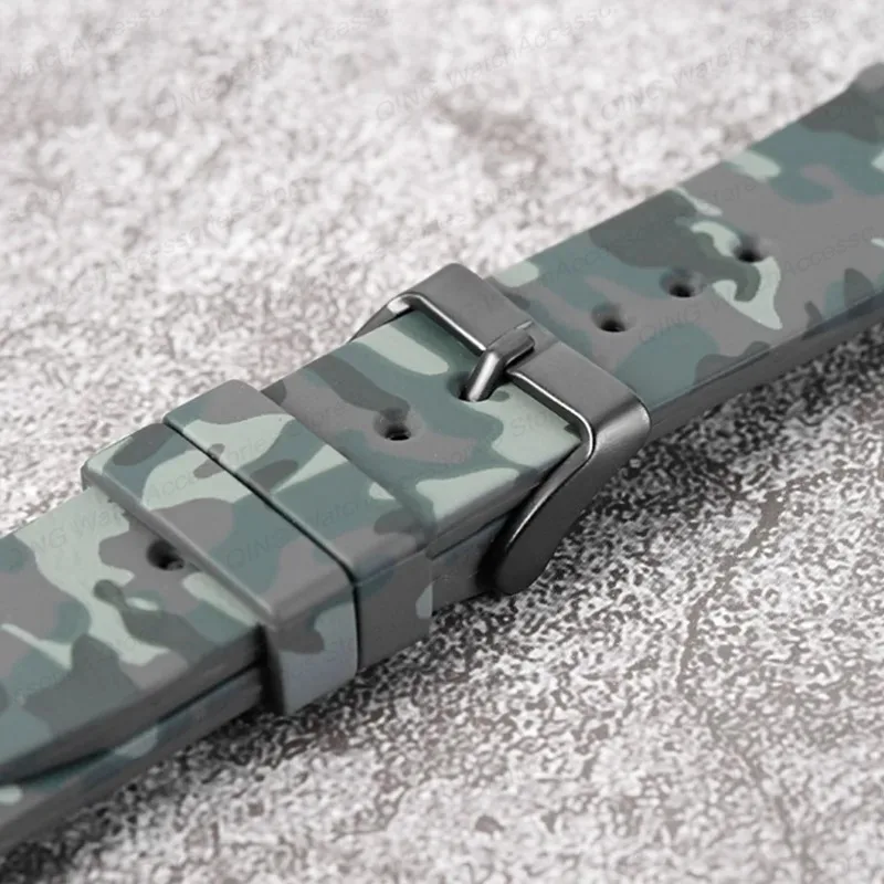 Men Women Bracelets Camouflage Silicone Watch Strap Rubber Watchband 22mm High Quality Sport Wristbands for Huawei Watch GT2/GT3