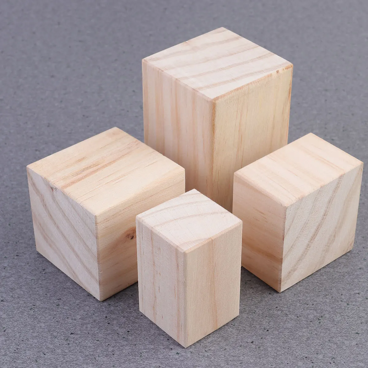 

4Pcs Wooden Furniture Support Feet 5x5x5cm Strong Cabinet Legs for Sofa Cabinet Bathroom Vanity Table Sturdy Table Legs