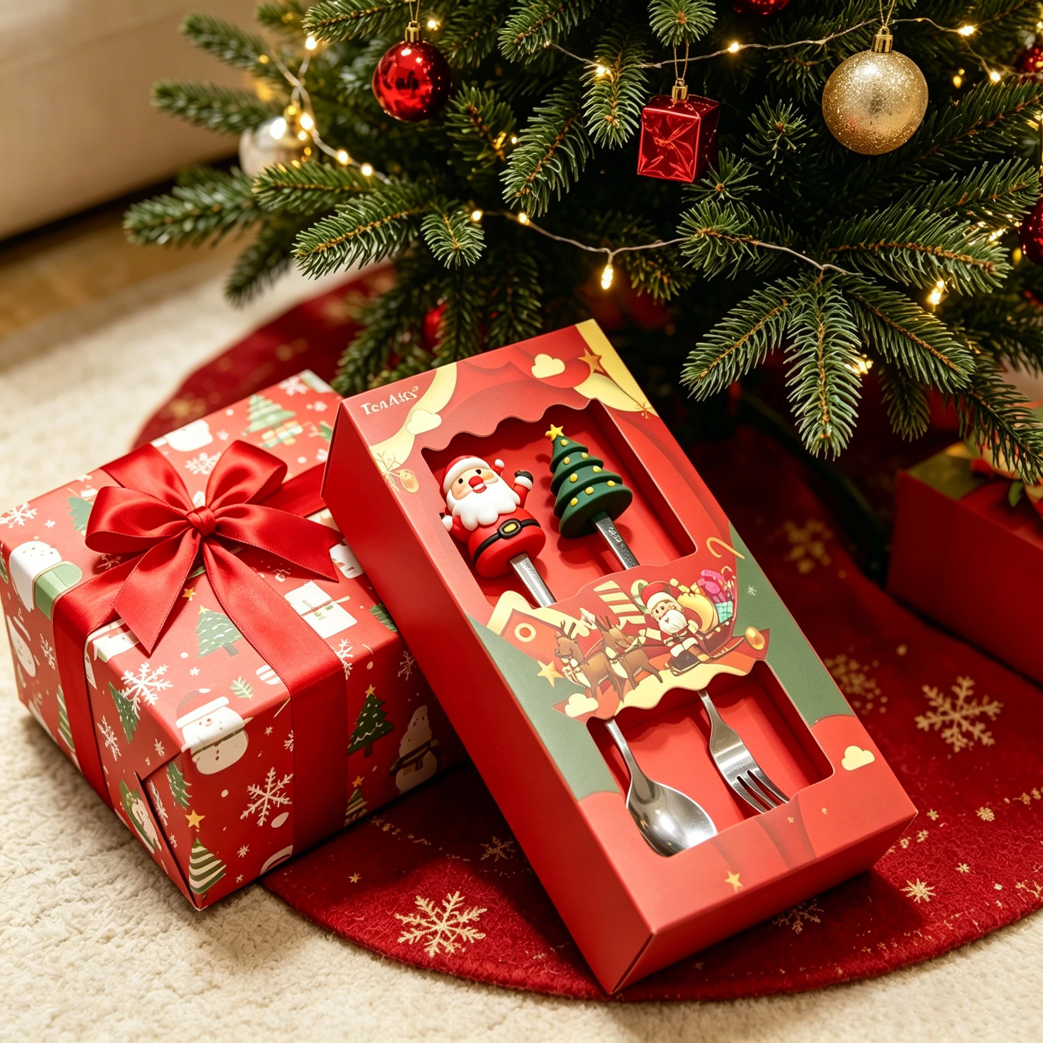 High Quality At Low Prices Christmas Spoon And Fork Set Gift Box Clearance Sale Starting Price For 5 Boxes