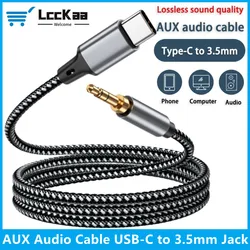 Cable de Audio USB tipo C a Aux de 3,5mm, adaptador de conector para auriculares, altavoz, coche, Samsung, iPhone 15, Xiaomi, HUAWEI