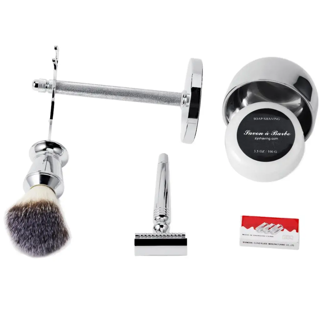 Men's Shaving Set Brush Holder for The Best Shave of Your Life for