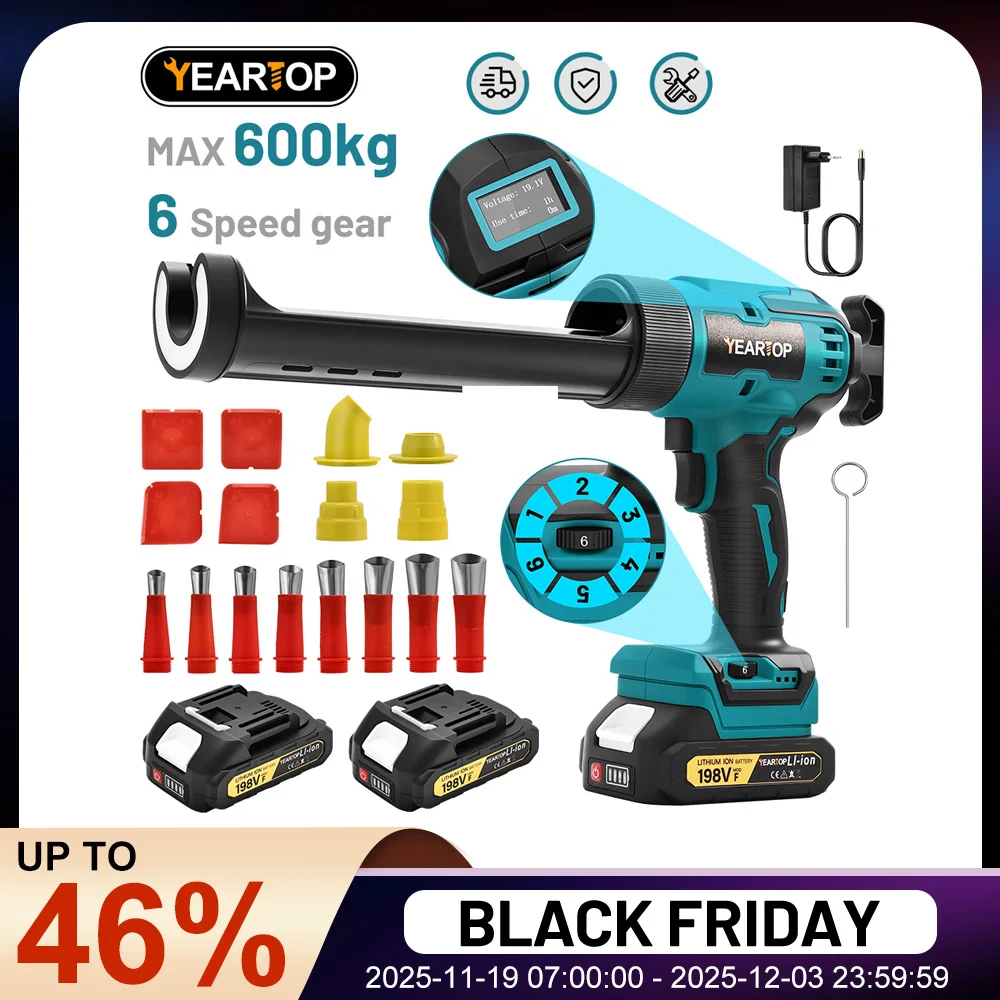 6 سرعات اللاسلكي الغراء الكهربائي بندقية سيليكون غراء الزجاج السد عصارة بندقية الخياطة الكهربائية الغراء أداة لبطارية ماكيتا 18 فولت