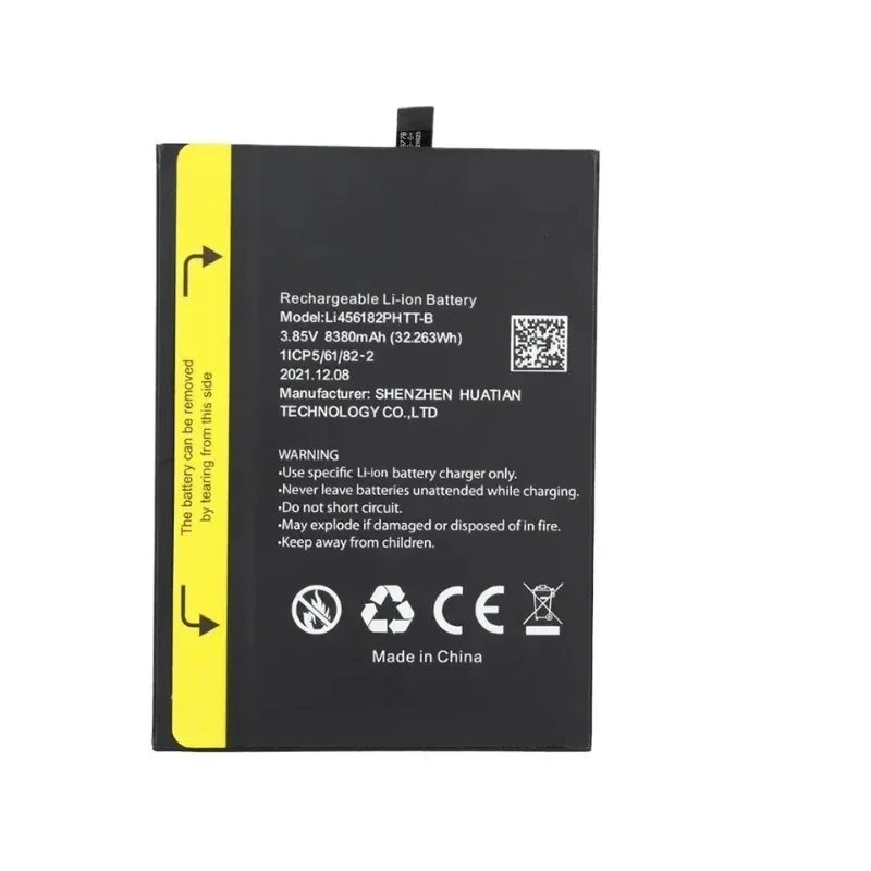 New Li456182PHTT-B 3.85V 8380mAh Li-ion Rechargeable Battery for Blackview BV8800 BL8800 Pro High Quality Mobile Phone Battery view 2