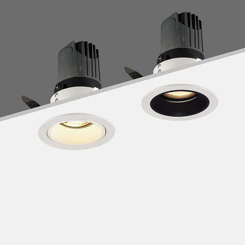 Dimmable ceiling light embedded anti-glare cob wall washer spotlight led7w9w12W15W20W25W household AC90-260V