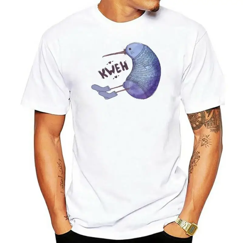 Men's Cute And Fluffy Kiwi Short Sleeve T-Shirt Customizable Hand-Painted Design Sweater Apparel Fashion Customization
