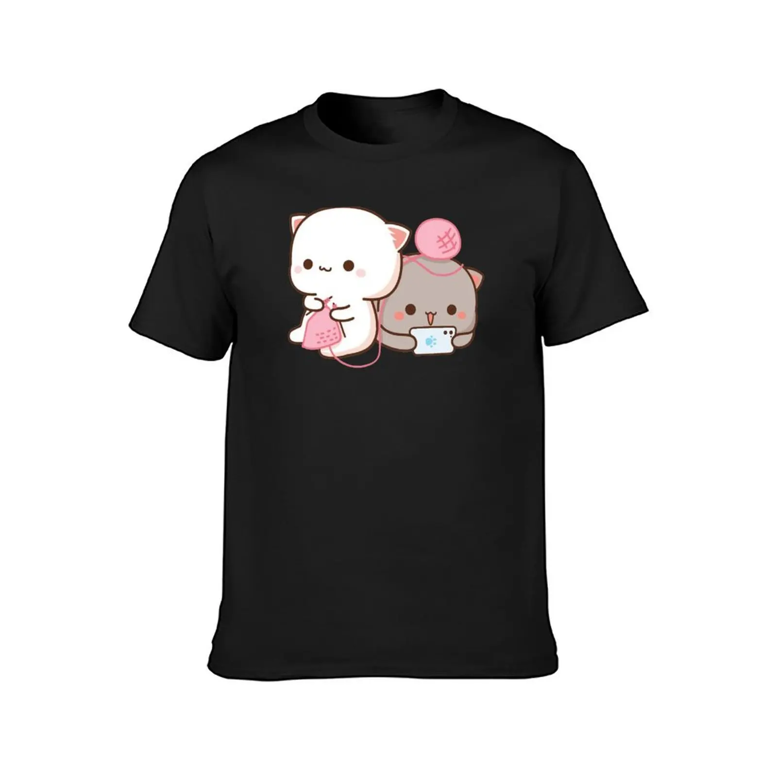 cute mochi peach cat T-Shirt for a boy customs design your own workout shirts for men