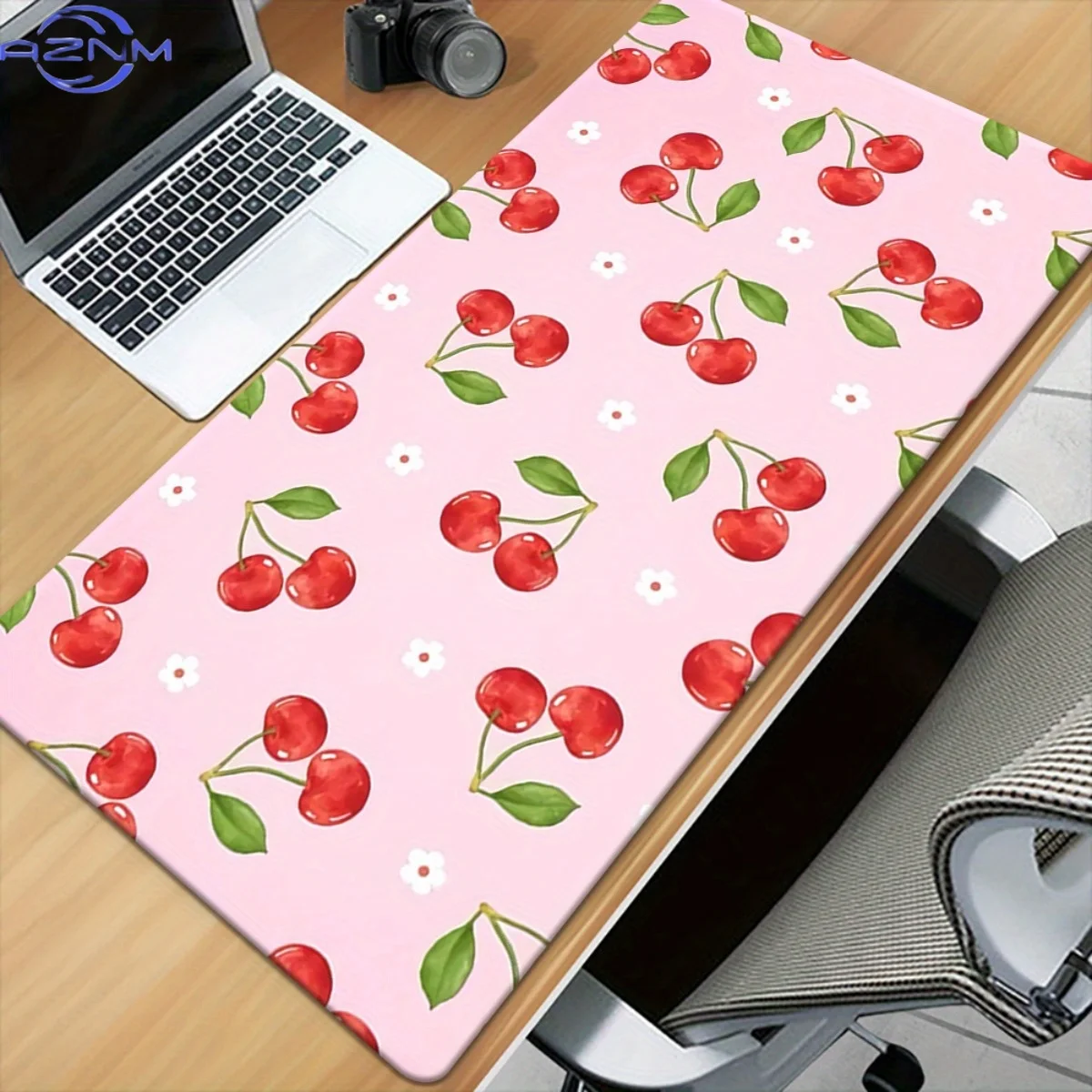 1pc Large XXL Cherry Blossom Desk Mat - XXL Gaming & Office Computer Keyboard & Mouse Pad with Pink Cherry Blossom Print, Durabl