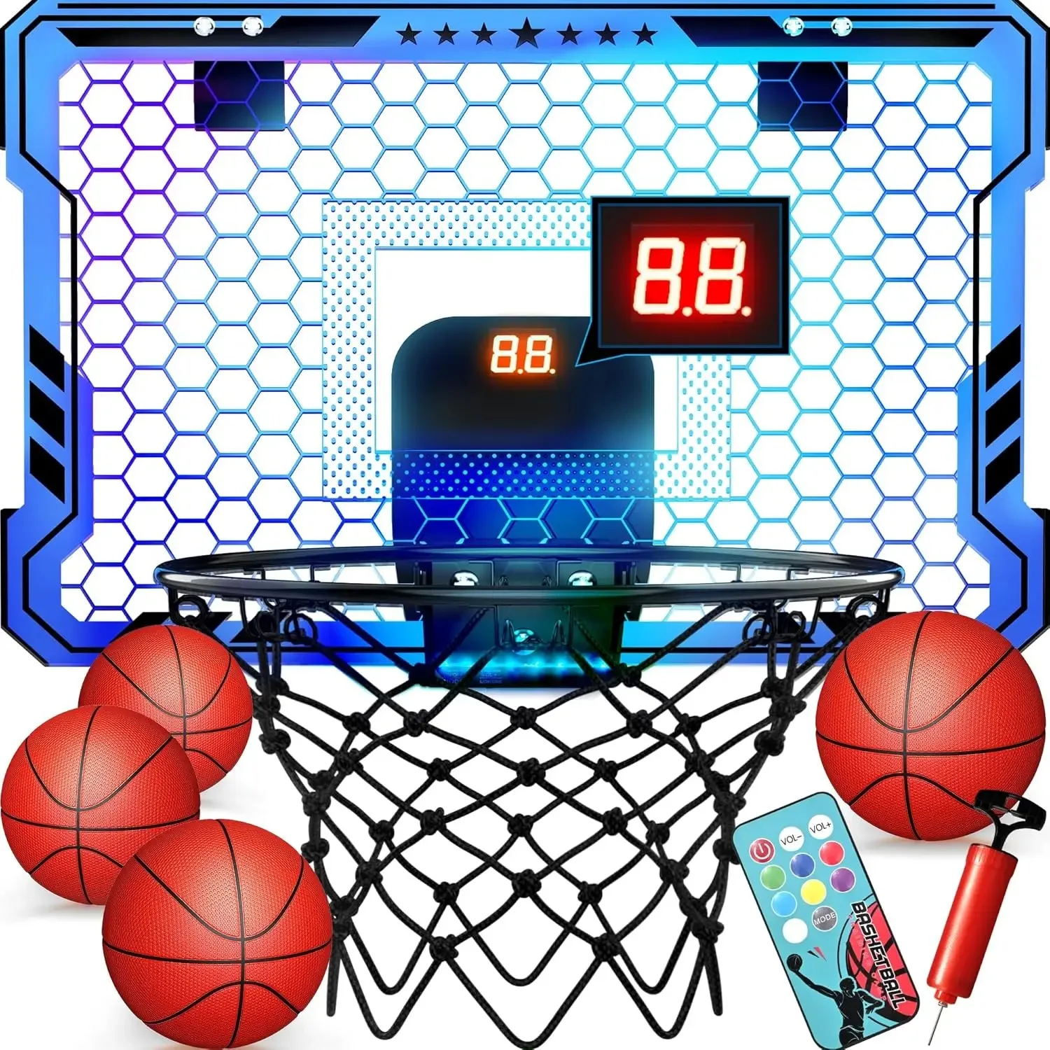 Scoreboard Digital - Mini aro de baloncesto mejorado para