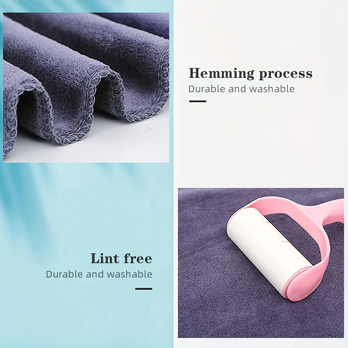 8 packs of ultra-fine fiber towels, 300gsm towels, reusable cleaning towels, soft and absorbent car wiping towels