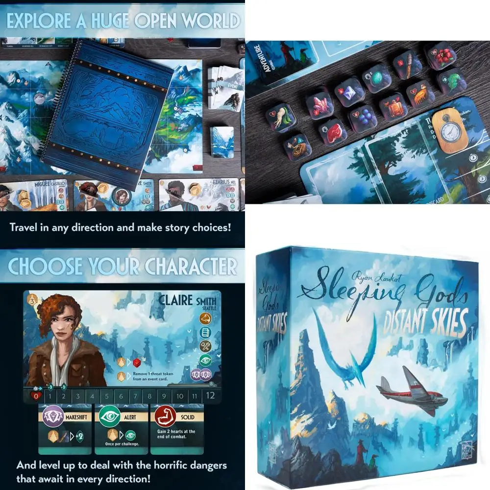 

Путешествие в Uncharted Realms in Sleeping Gods: Distant Skies от Red Raven Games — мифические, совместные приключения для 1–4 Playe