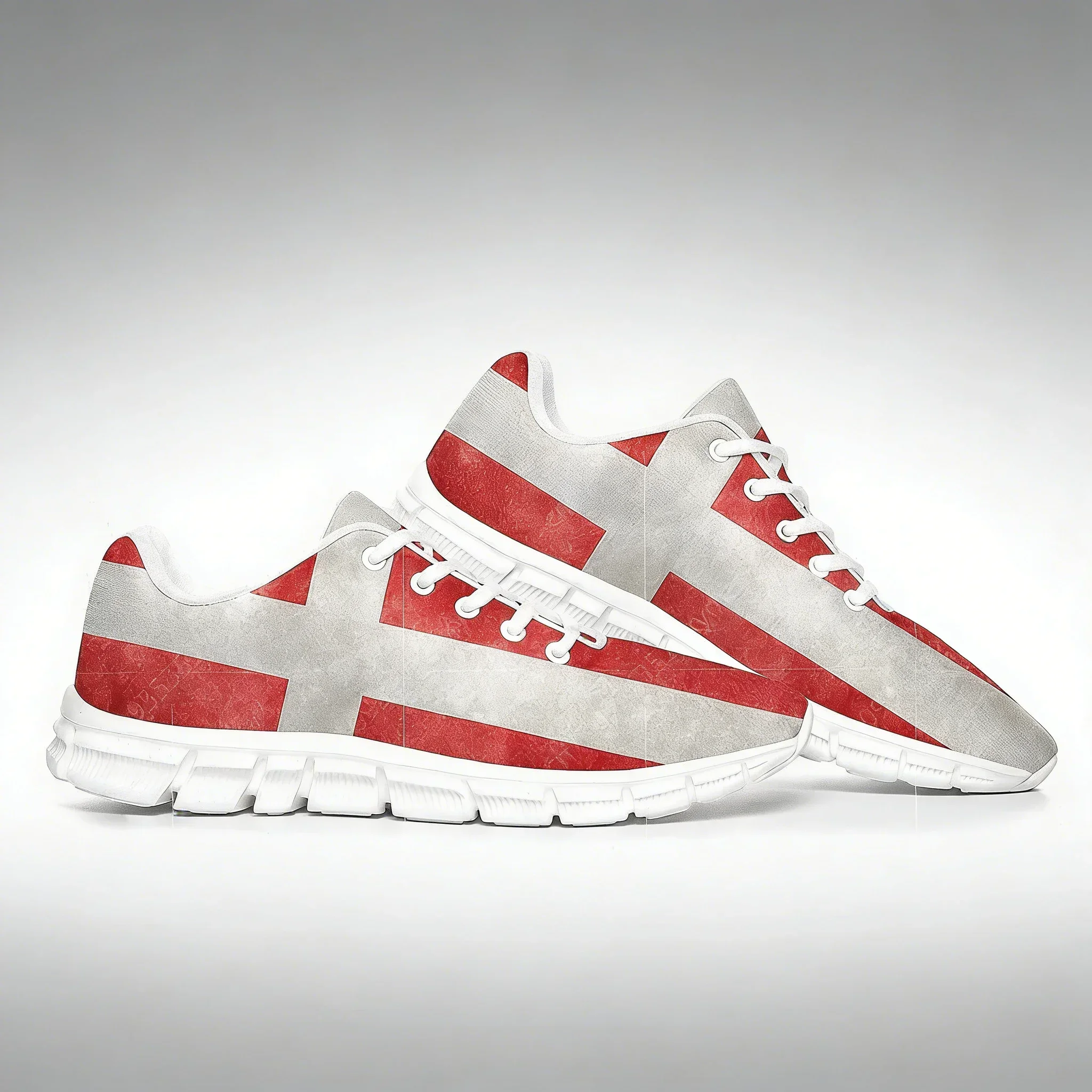 

Кроссовки с датским флагом, повседневная обувь на заказ с символикой Дании, высококачественные спортивные кроссовки для мужчин, женщин и пар