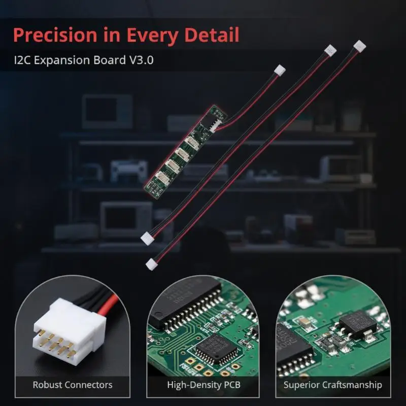1 Set I2C Expansion Board V3.0 Module with JST-GH1.25 Cable for Multirotor Drone Flight Controller Use