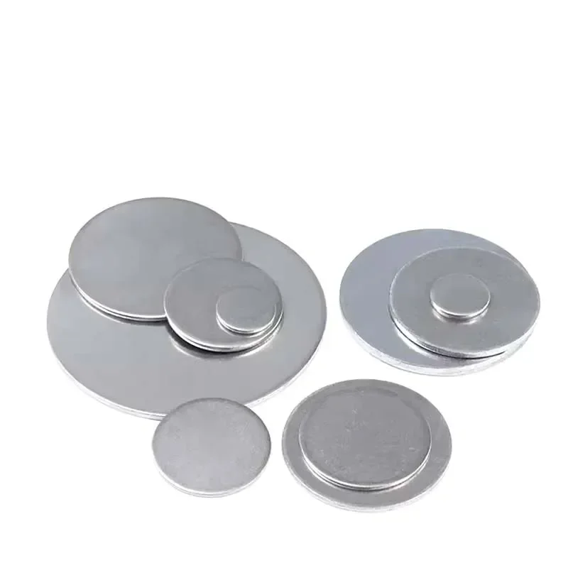 5-20pcs 304 Stainless Steel Small Round Plate Disc Solid Circular Sheet Round Disk Diameter 6~29mm Thick 1/1.1/1.3/1.8/2.7mm