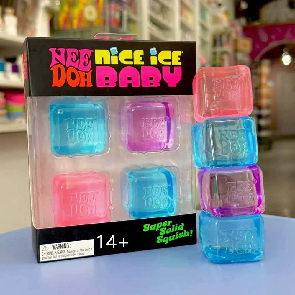 NeeDoh Nice Cube Stress Relief Product Series Adult Soft Sensory Cube Anxiety Relief Adult Stress Reduction Fidget Toy Christmas