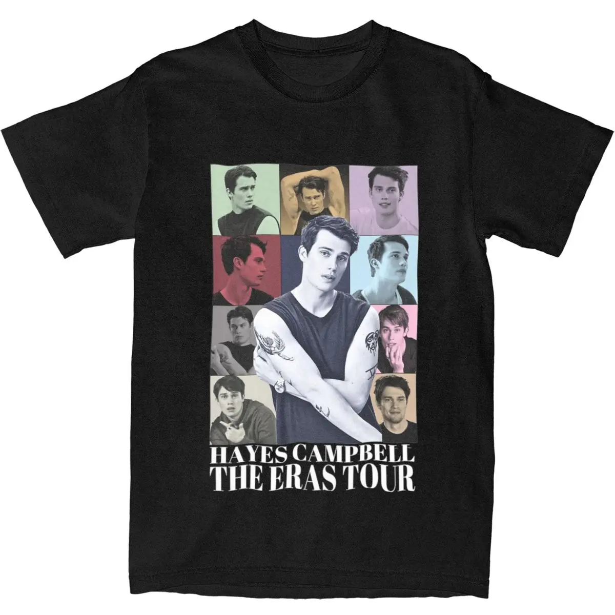 Hayes Campbell Eras Tour T-Shirt George Nicholas Hip Hop T-Shirts Short Sleeve Vintage Tops Summer 100 Cotton Oversized Top Tees