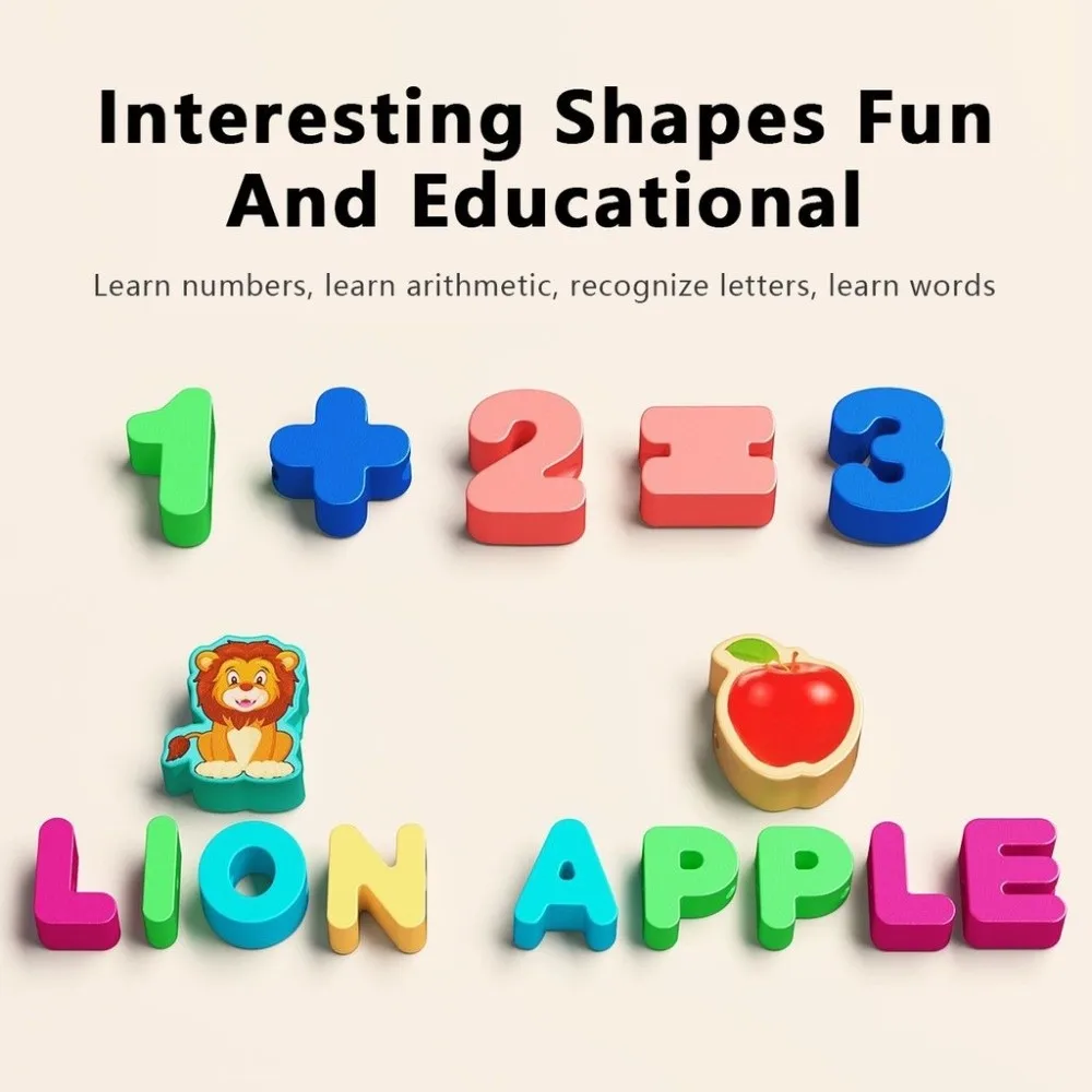 ​Colorful Montessori String Beads Toy​ Different Themes Lacing Beads Design​ ​Early Educational Threading Toy​ Various shapes