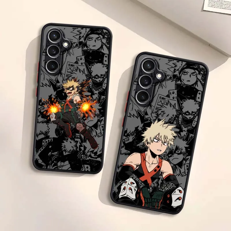 Anime Bakugo Katsuki Cover For Samsung Galaxy S25 S24 S23 S22 S21 S26 Edge Ultra Lite FE Plus 5G UW Phone Case