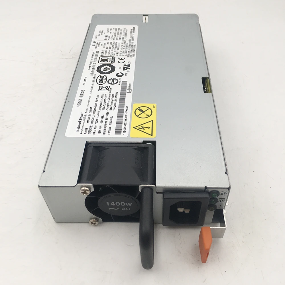 7001616-J000 For IBM X3850 X6 X3750 M4 Power Supply 7001616-J002 69Y5953 69Y5954 1400W