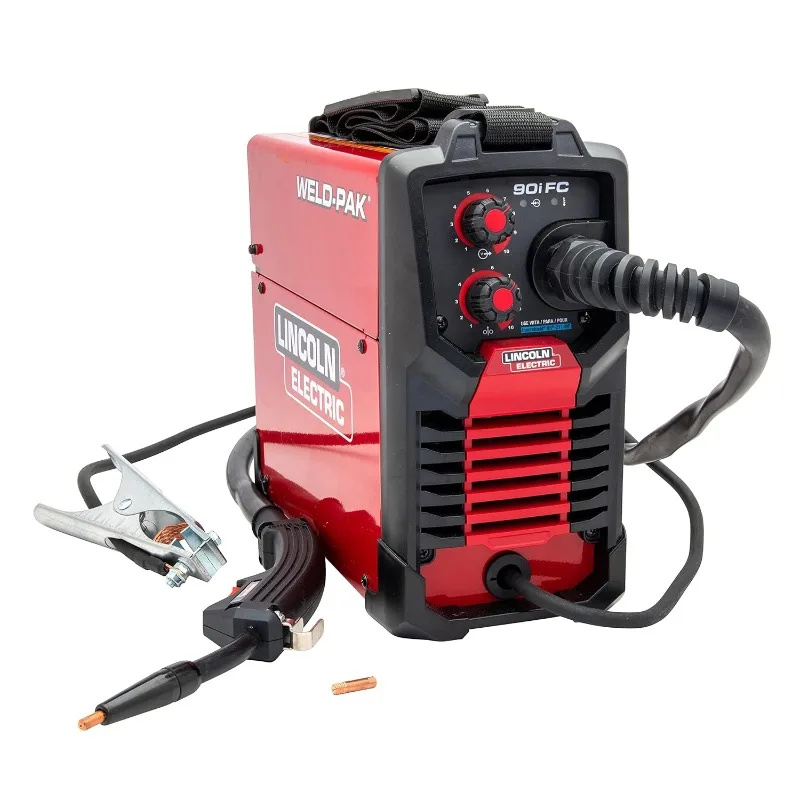 

Lincoln Electric 90i FC Flux Core Wire Feed Weld-PAK Welder, 120V Welding Machine, Portable w/Shoulder Strap