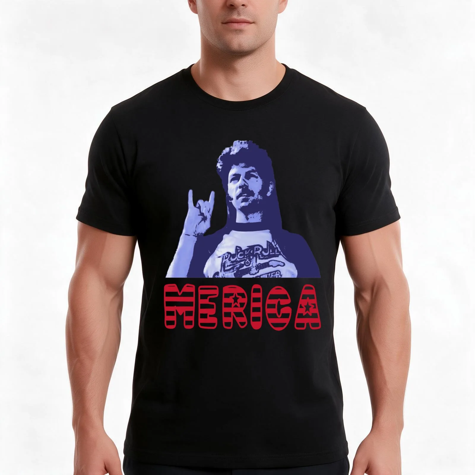 Funny Joe Dirt Merica Gift 4th Of July Men T-Shirt, Summer Casual Cotton Tee, Oversized Streetwear Tops, Vintage Graphic Print