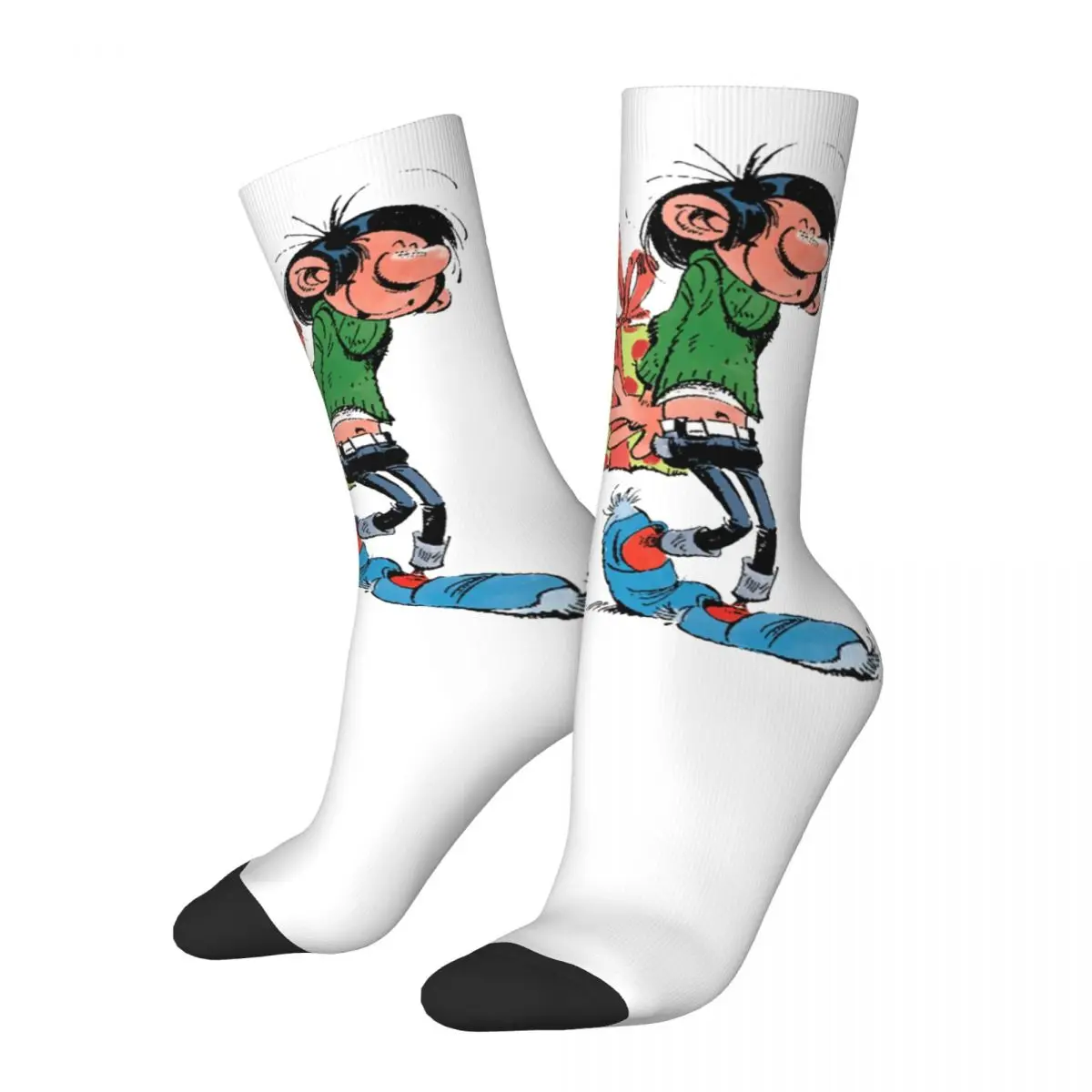 

Winter Warm Fashion Unisex Gaston Lagaffe Gomer Goof Socks Non-slip Sports Socks