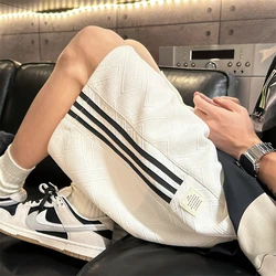 2024 Strandshorts Mannen Zomer Solid Casual Korte Mannen Losse Trekkoord Hip Hop Koreaanse Shorts Mannen Streetwear Shorts Mannen Joggers