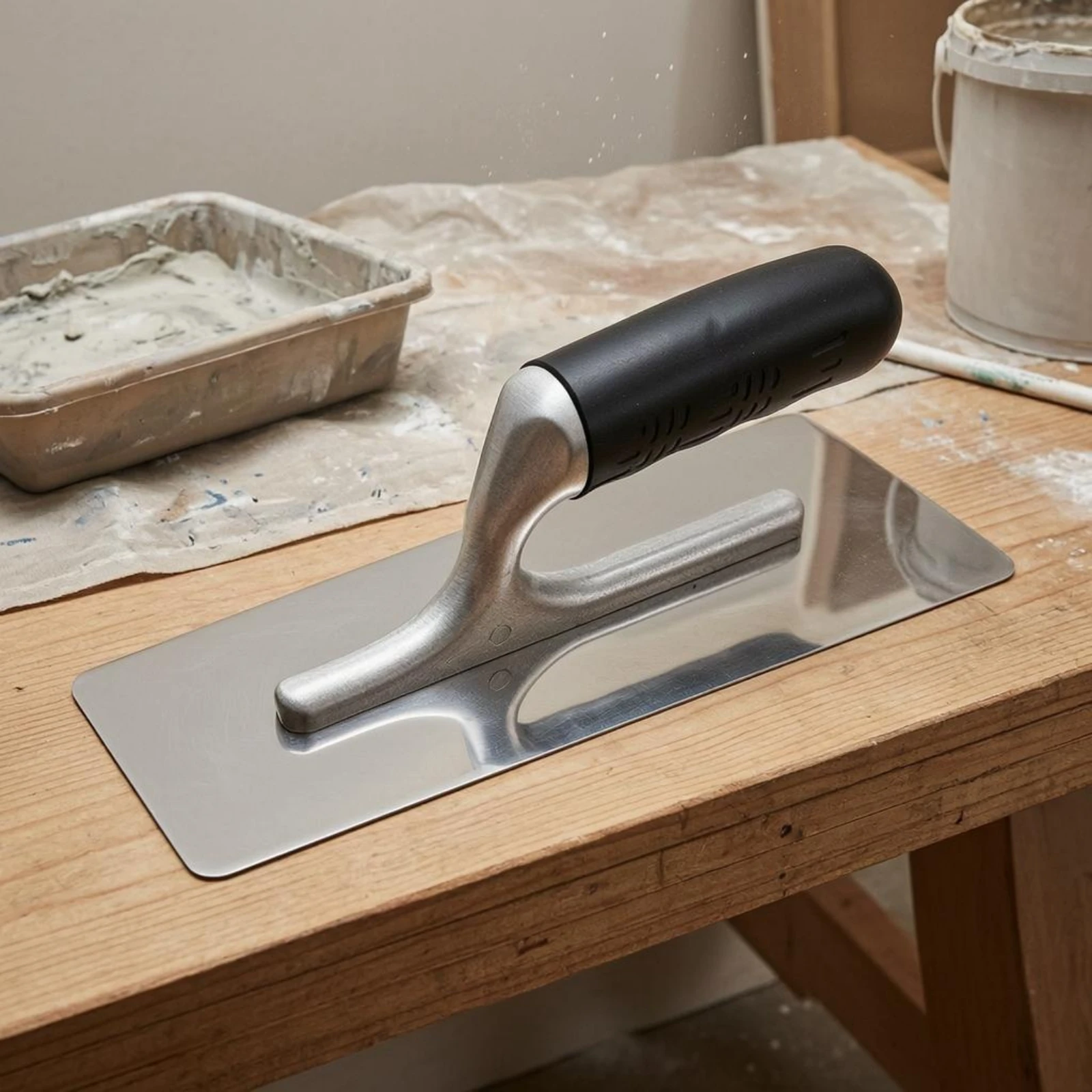 Plastering Trowel Black Finish Surface Smoother Construction Tool Corrosion Resistant