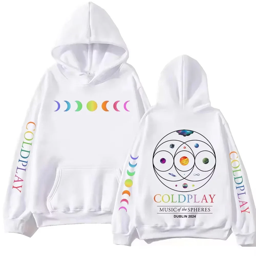 

2025 Trend COLD PLAY Band Music Print Singer Hoodie Men Women Hip Hop Vintage Sweatshirt Fashion Oversized Hoodies Men Fans Gift