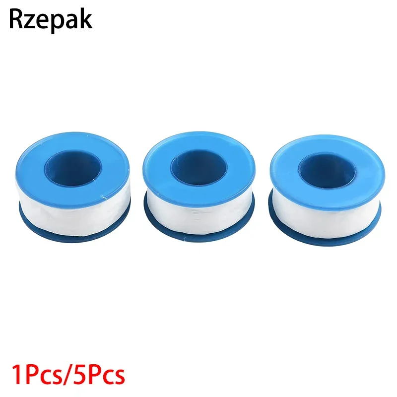 1/5pcs 19mm 1Roll PTFE Plumbing Thread Seal Tape Oil-Free Leakproof Sewer Plug Water Pipe Faucet Repair Tool Adhesives Sealants