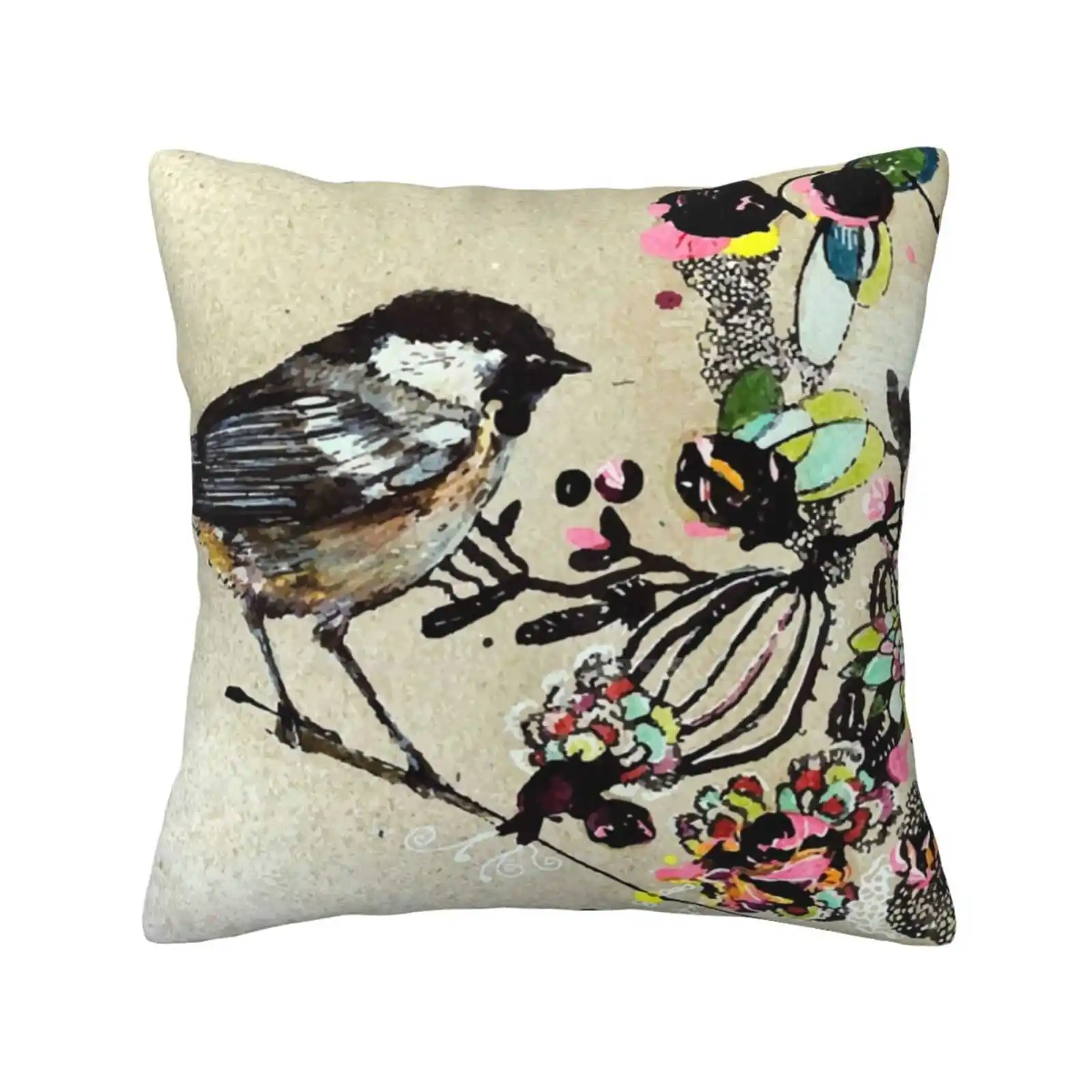 My Heavenly Garden Bedroom Office Hug Pillowcase Bird Heaven Garden Randi Antonsen Kos Hygge Flower Gray Earth Delight