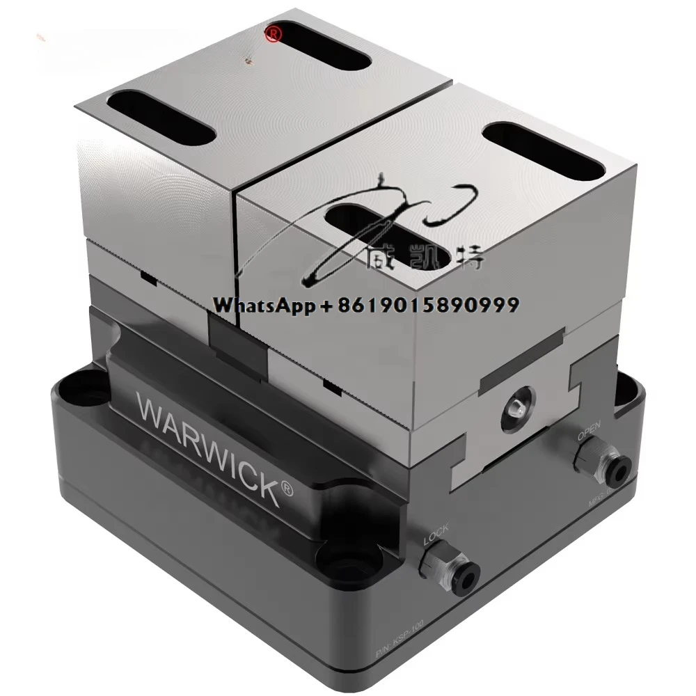 

KSP2-100+TRZ-100 Pneumatic Concentric Vise Durable Zero-point 5 Axis air Chuck for VMC ROTARY