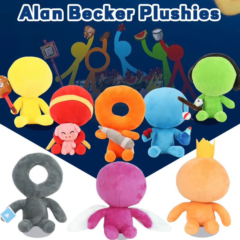 Hot Youtooz Alan Becker Plushies juego de dibujos animados Kawaii muñecos de peluche para niños regalos de cumpleaños Anime Fans colecciones periféricas