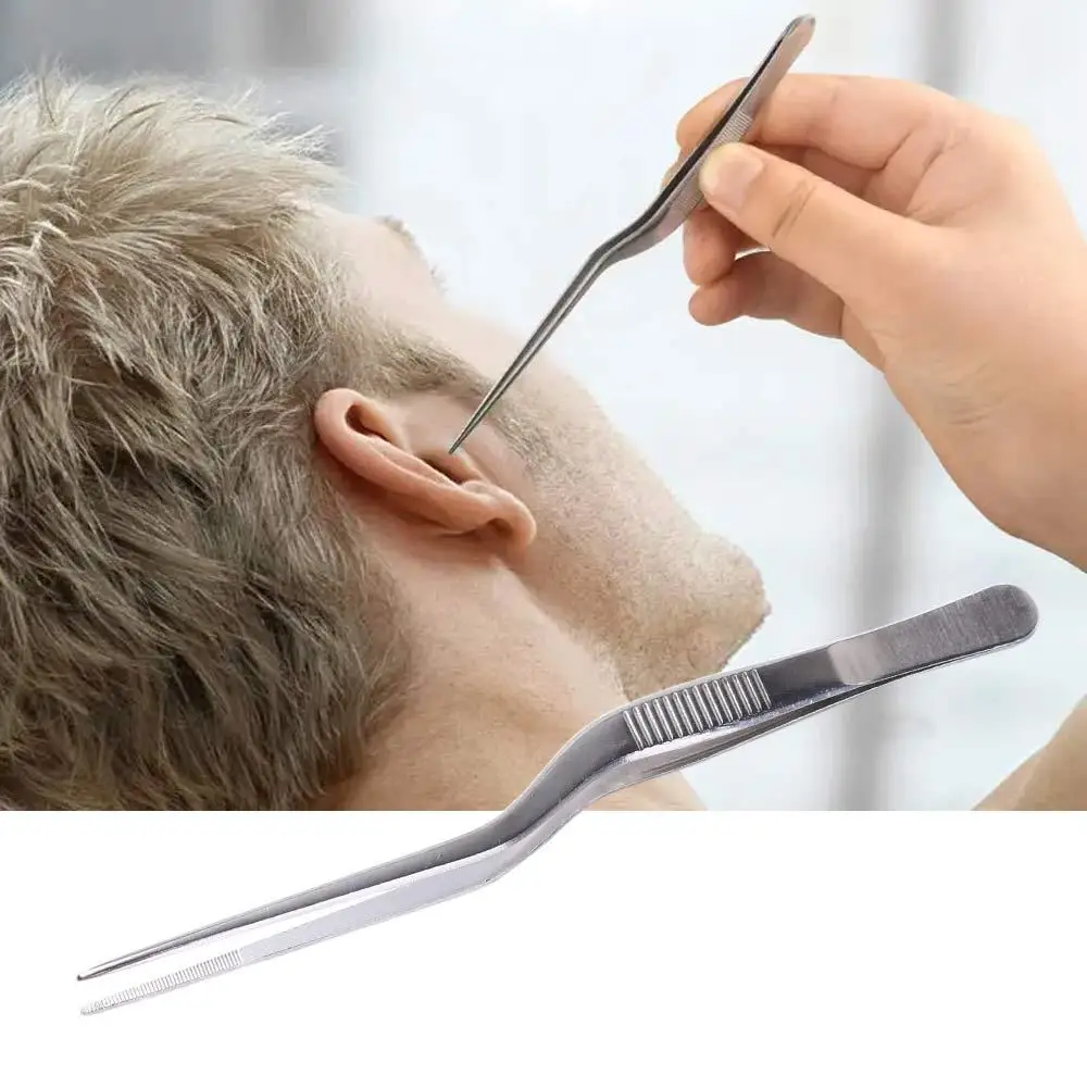 Silver Multi-function Nose Clip Stainless Steel Oral Cleaner Ear Care Tools Nail Clip Ear Cleaning Clip Ear Tweezer