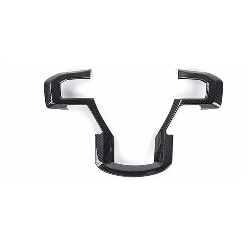 For Ford F150 Raptor 2015-2019 ABS Carbon Fiber Car Steering Wheel Button  Cover Trim Interior Car Accessories
