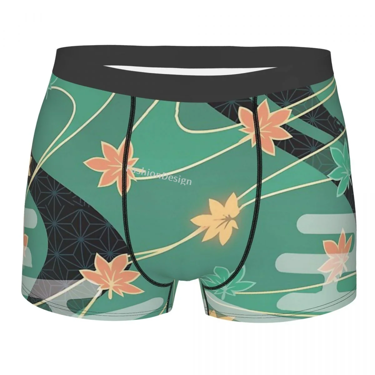 Kaedehara Kazuha Burst Pattern Genshin Impact Underpants Cotton Panties Man Underwear Comfortable Shorts Boxer Briefs