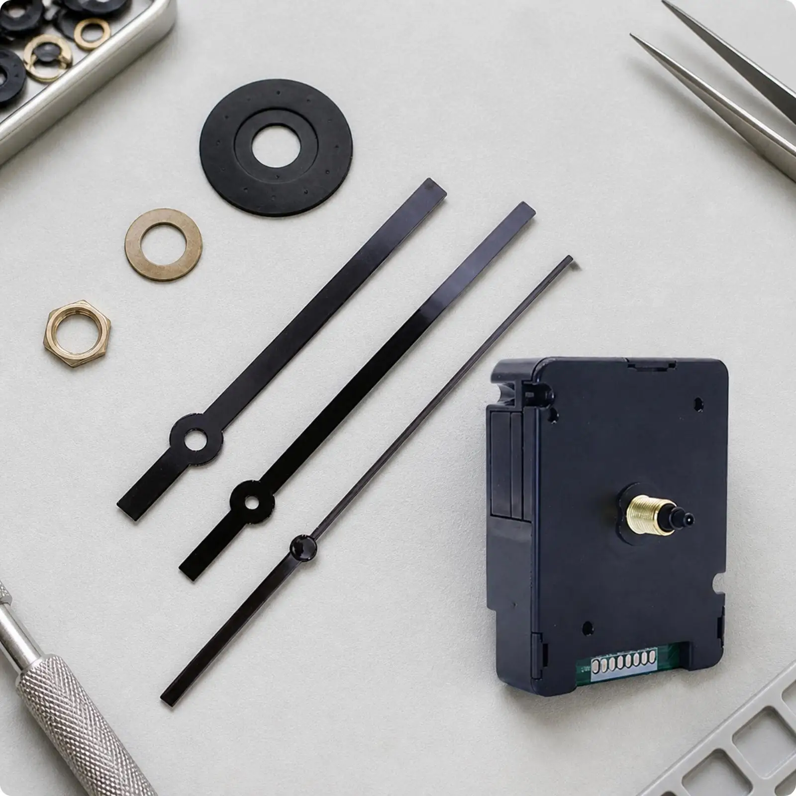 Silent Radio Clock Movement Kit for Pendulum Style Clock Making with Automatic Time Sync