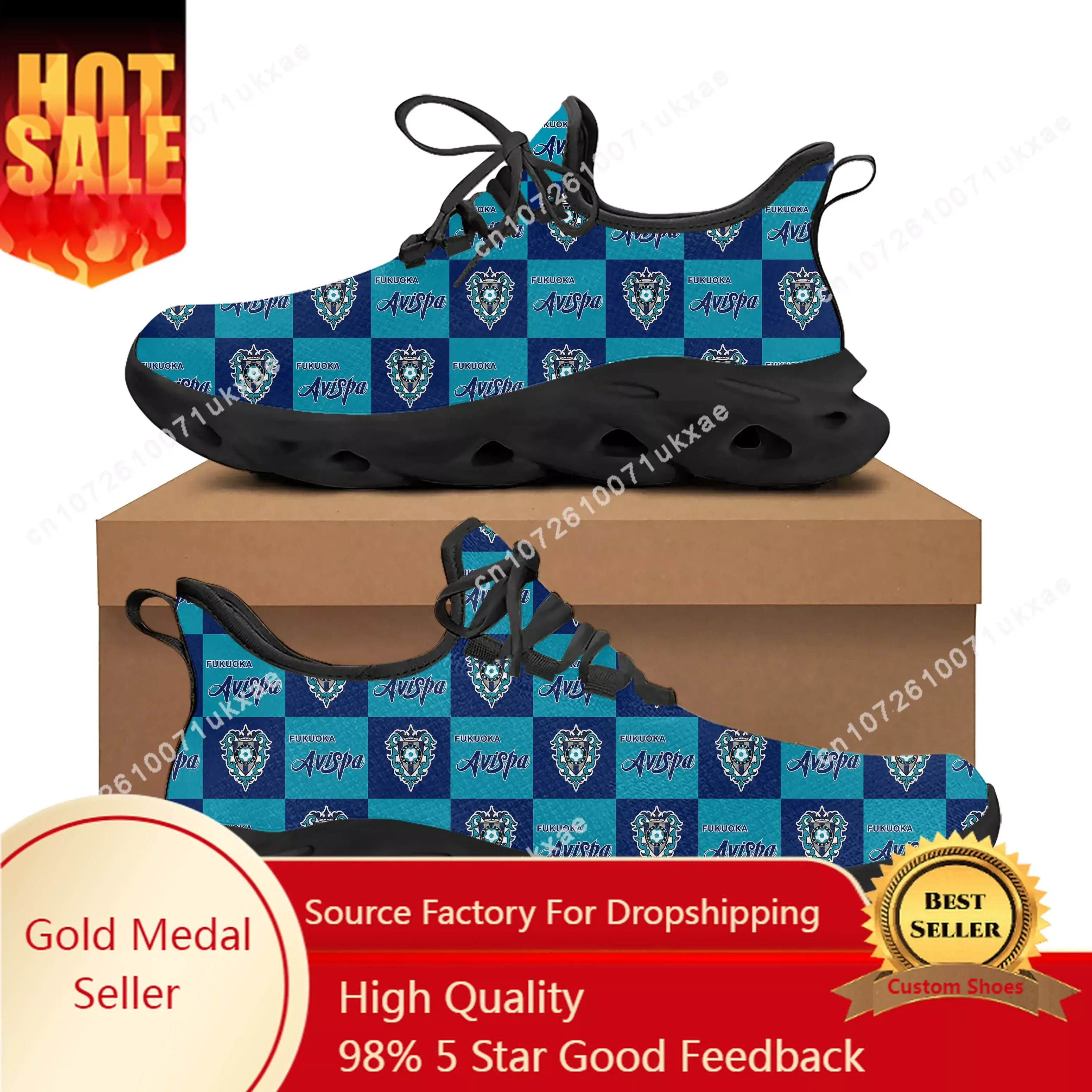 

アビスパ Fukuoka Football Flats Sneakers Mens Womens Sports Running Shoes High Quality DIY Sneaker Lace Up Mesh Footwear custom made