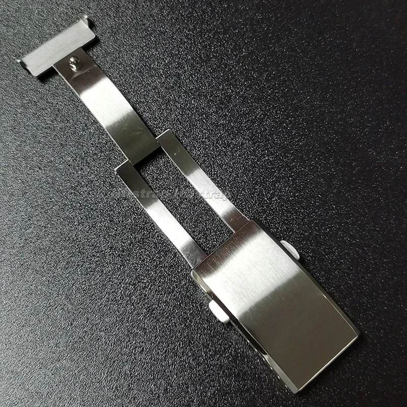 Metal Buckle 18mm 20mm 22mm Soild Stainless Steel Extended Folding Button Deployment Butterfly Watch Clasps Watches Accessories