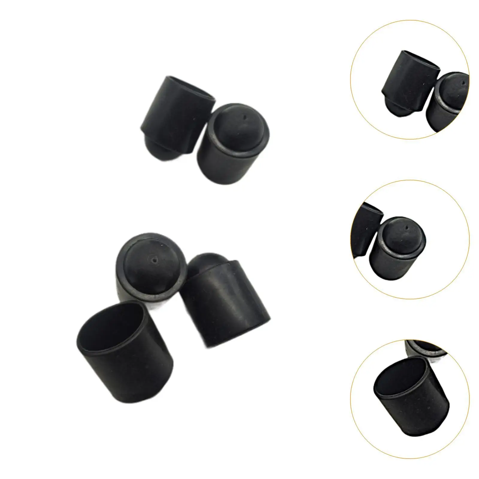 5x Biljart Cue Tip Protector Slip On Tip Cover Voor Biljart Outdoor Sport