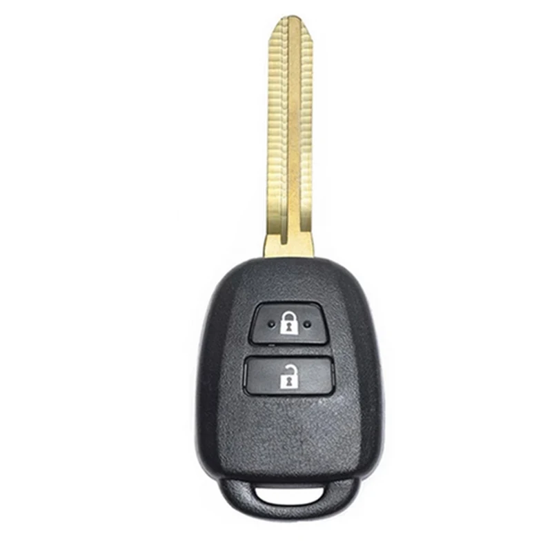 DIYKEY 2 Buttons Remote Car Key FOB for Toyota Yaris RAV4 2012 2013 2014 with G H Chip Optional FCC ID B71TA 433MHz