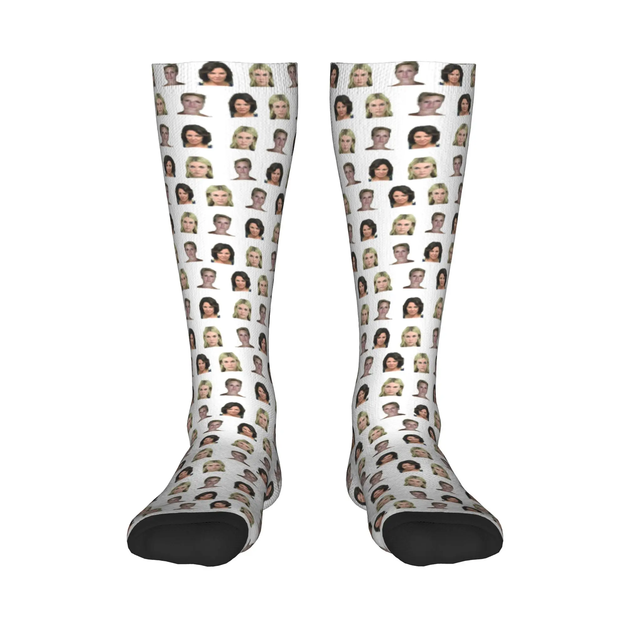 

All Seasons Crew Stockings The Mugshot Housewives of New York City Socks Casual Hip Hop Long Socks Accessories for Men Women