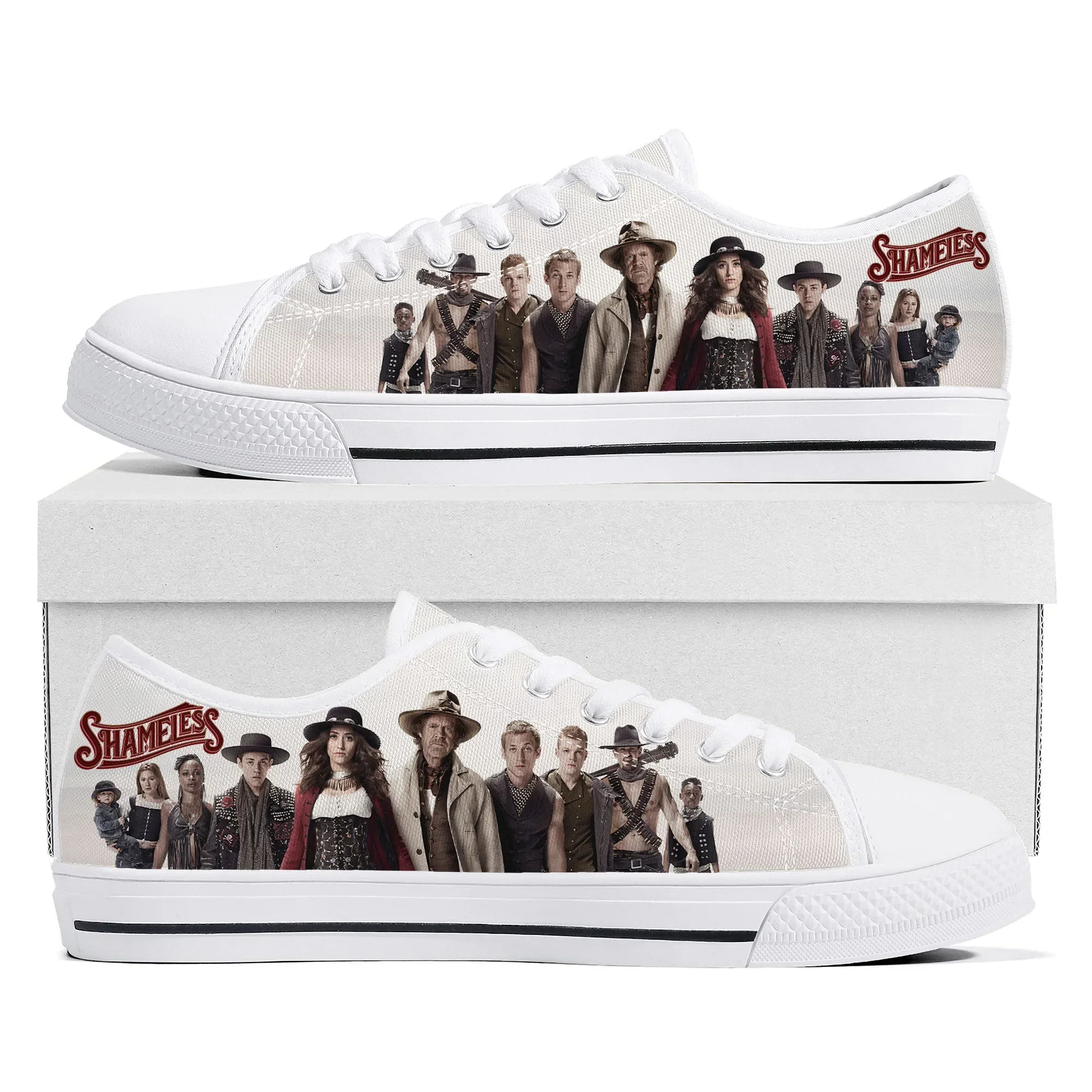 Shameless In A World Low Top Sneakers pour hommes, femmes et adolescents, baskets en toile de haute qualité, chaussures décontractées sur mesure, personnalisables