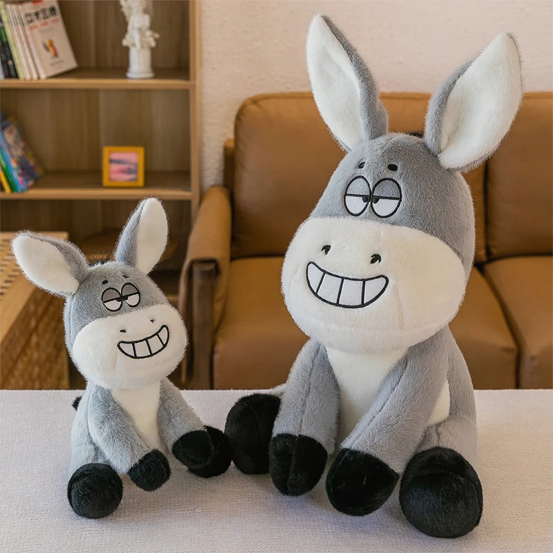 

Kawaii Donkey Stuffed Doll Plush Toy Soft PP Cotton Filled Cute Animal Gift for Kids Birthday Xmas Present Stuffed Doll Plush