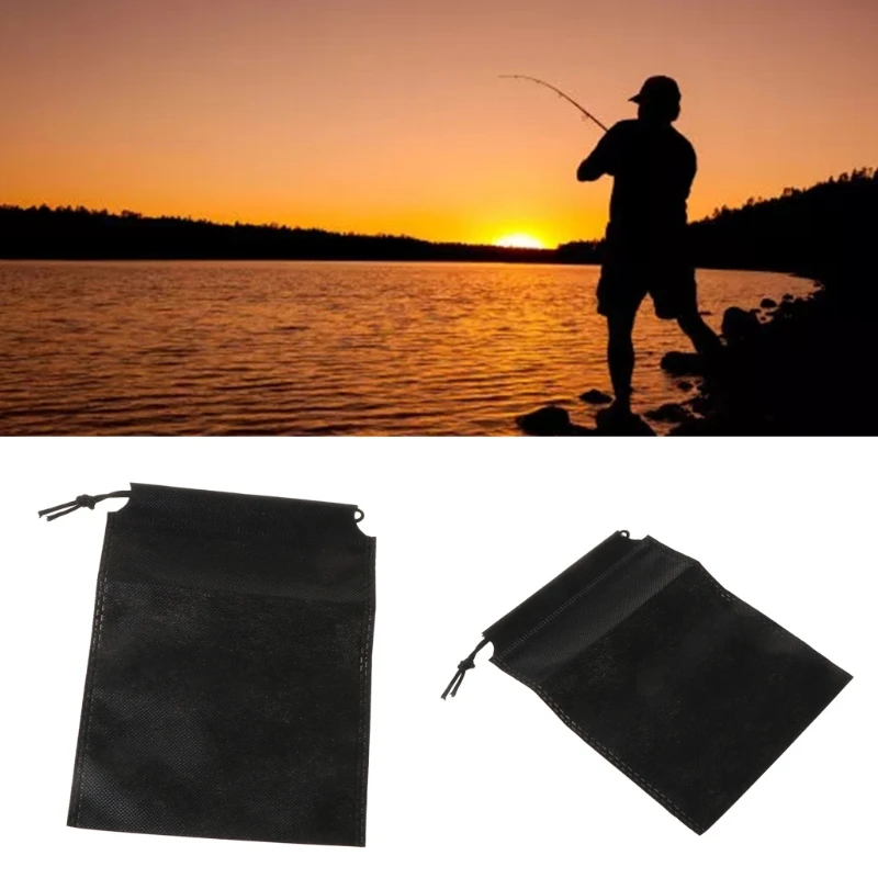 Fishing Reel Bag with Elastic Cord Waterproof Tear Resistance Holder