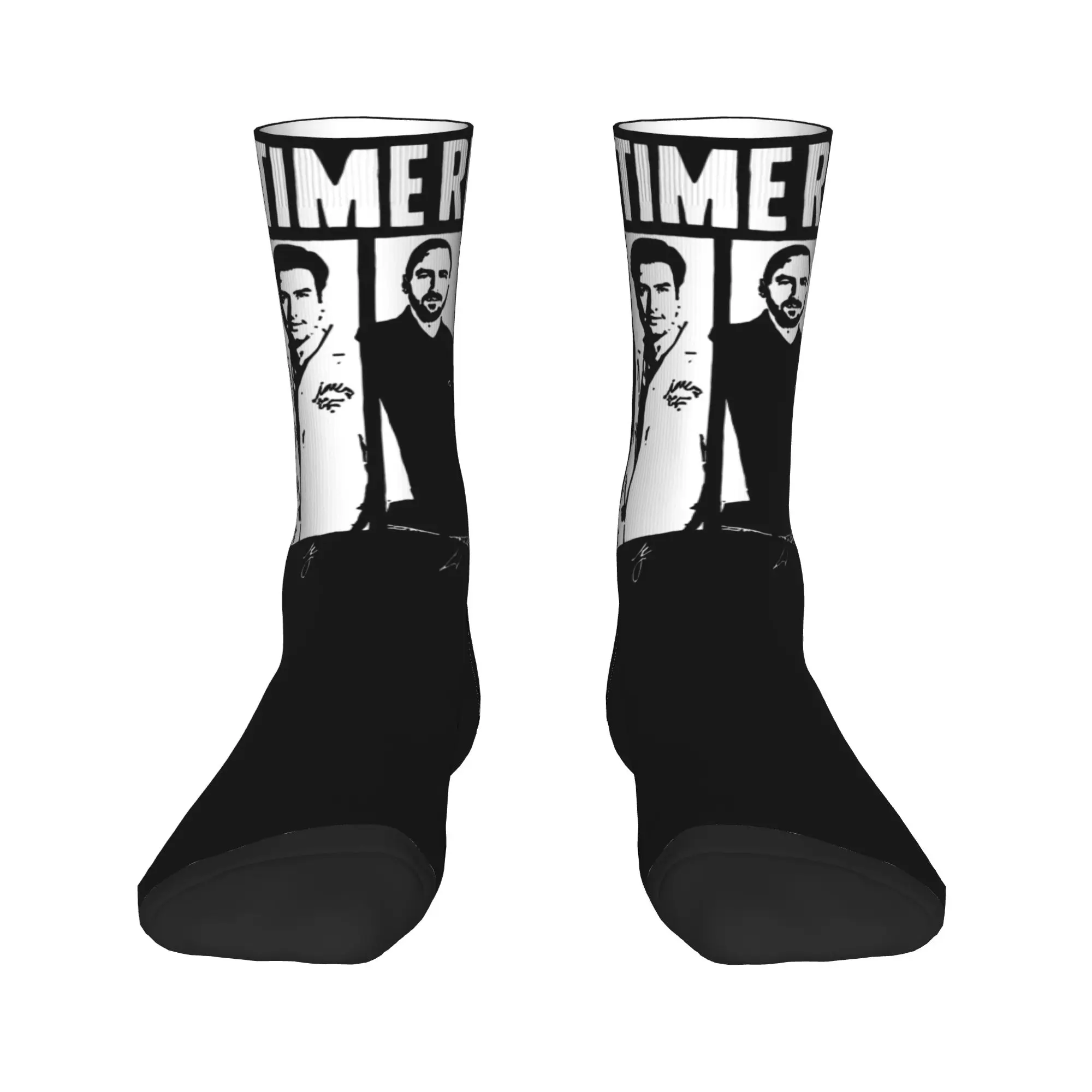 كبير الوقت الاندفاع الجوارب الخريف جوارب الموسيقار مضحك الرجال جوارب ناعمة متوسطة مطبوعة الدراجات مكافحة العرق الجوارب #2