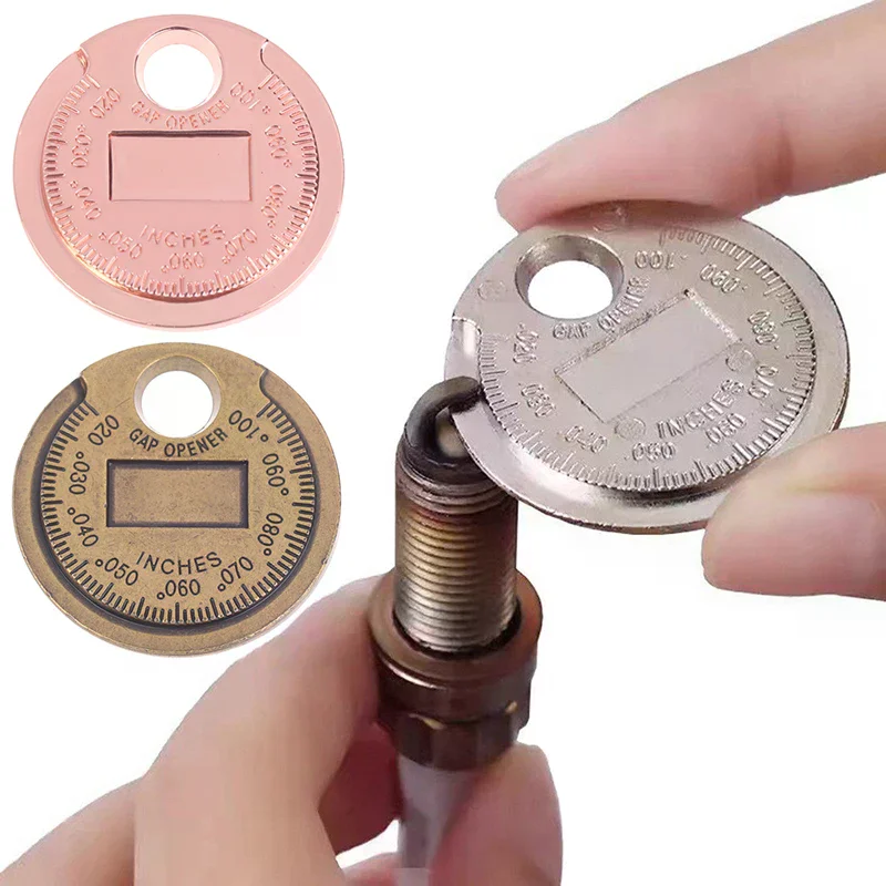 0.6 2.4mm 0.02 0.10 Tool Coin Type Inch Spark Plug Gauge Measurement Range Spark Plug Gage Caliber Measuring