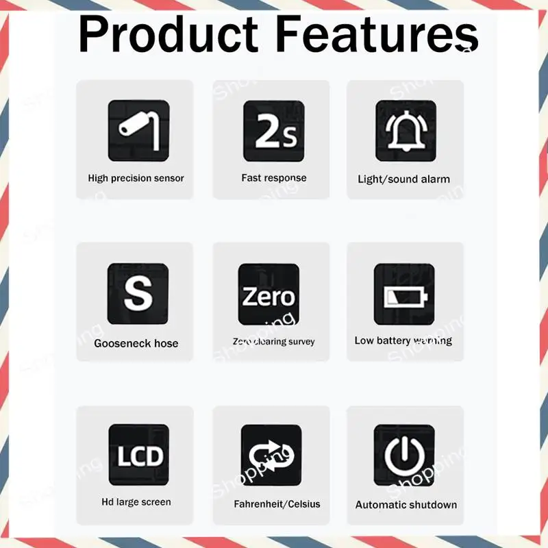 M20K Gas Leak Detector Gas Leak Sensor Sound Double Alarm LCD Alcohol Gas Leak Sensor