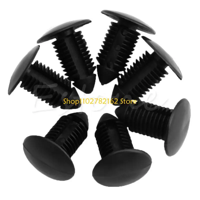 

547B 20 Pcs Car Plastic Black Door Bumper for Fender 11mm Hole Rivet Push Clips Faste
