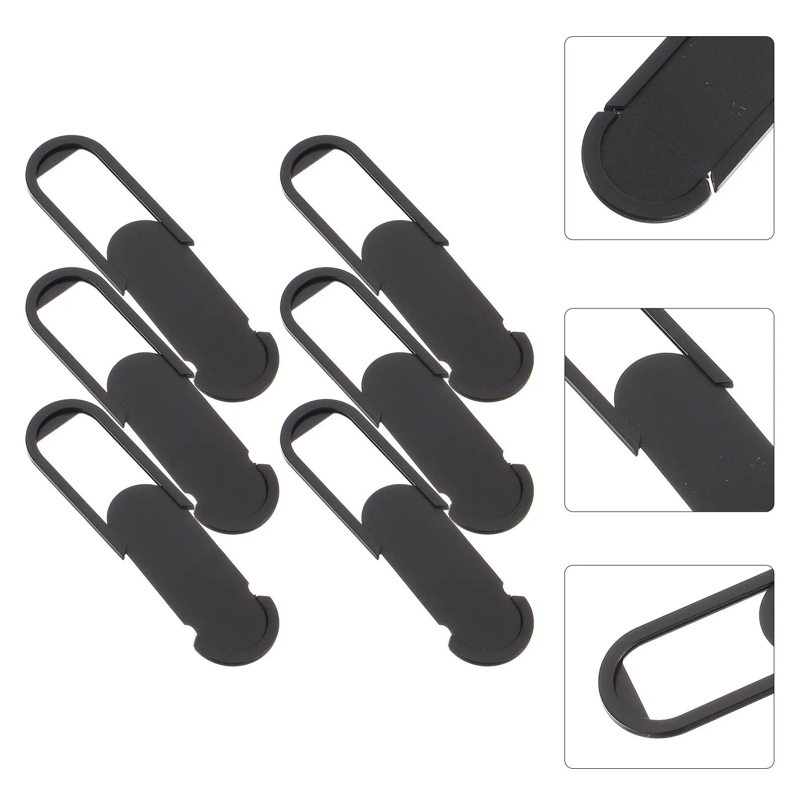 

6pcs Laptop Privacy Camera Cover Slide Webcam Cover Webcam Lens Slider Dust Proof Protection for PC Notebook Black