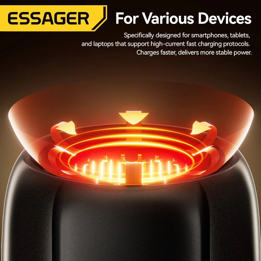 Essager 2 In 1 Type-C Cigarette Lighter Mobile Air Blowing Lighter Can Be Carried On The Plane Outdoor Safety USB-C Mini Lighter